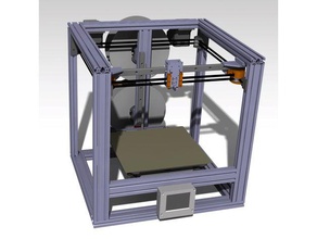 giny mk2 corexy hevo Gabelstapler mod 2040-open-frame-xyz-rail-system 3d Drucker 2040 extrusion 3d-Drucker core xy hypercube evolution 3d print model - Mito3D