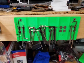 hex wrench rack tool holders boxes 3d print model - Mito3D
