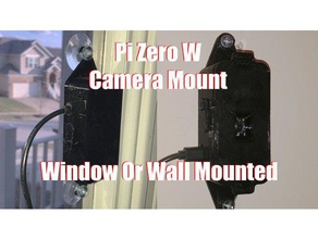windowwall ayarlanabilir raspberry pi sıfır kamera monte edilmiş elektronik 3d print model - Mito3D
