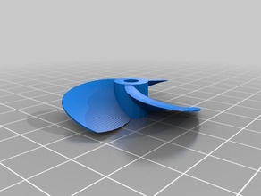 my customized rc boat propeller defaults 40mm m4 nut vehicles 3d print model - Mito3D