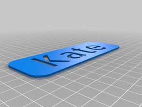 kate Zeichen logos angepasst 3d print model - Mito3D