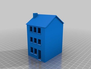 maison pas grand bâtiments et structures de l'architecture à l'échelle ho n échelle 3d print model - Mito3D