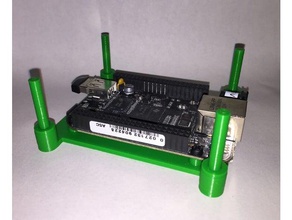 beaglebone black tray raspberrypi stack electronics openscad raspberry pi 3d print model - Mito3D