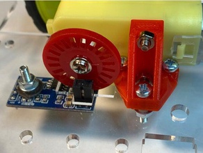holder dc motor gear robo-car robotics 3d print model - Mito3D