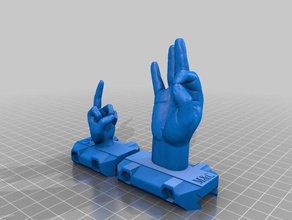 você olhou picatinny pontos turísticos - remixed 3d impressão 3d print model - Mito3D