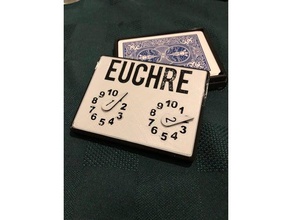 euchre deck holder score keeper games box card game playing cards 3d print model - Mito3D