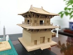 chinas alte Gebäude der tang-Dynastie Strukturen alten Gebäuden Architektur nsfw 3d print model - Mito3D