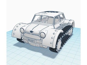 meanie cooper rc pequenas faixas veículos 3d print model - Mito3D