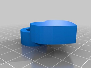 einfaches Herz-Schlüsselanhänger Schlüsselanhänger 3d print model - Mito3D