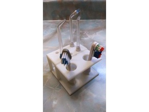 water flosser accessori stand bagno spazzolino da denti titolare 3d print model - Mito3D