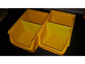 allit profi plus box 2 divider containers 3d print model - Mito3D