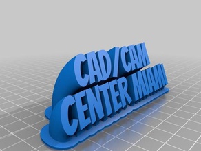 cadcam centro de miami barrido la oficina personalizado 3d print model - Mito3D
