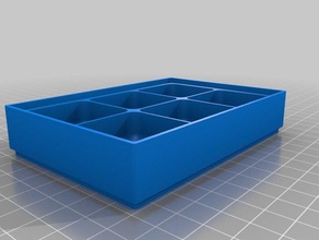 tray 2x3 35mm 15mmdeep stapelbar tool Inhaber - Boxen angepasst 3d print model - Mito3D