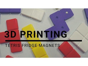 tetris fridge magnets puzzles pieces 3d print model - Mito3D