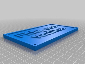 fide sed verifica segno hobby personalizzato 3d print model - Mito3D