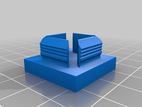 meine angepasste custom plugcap Quadrat Rechteck Rohr - Ersatz Teile 3d print model - Mito3D