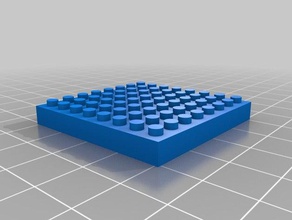 8x8 lego inşaat oyuncaklar özelleştirilmiş 3d print model - Mito3D