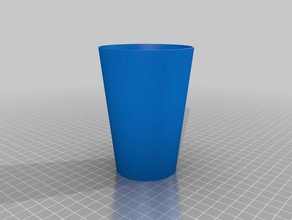 my customized water cup customizer food drink 3d print model - Mito3D