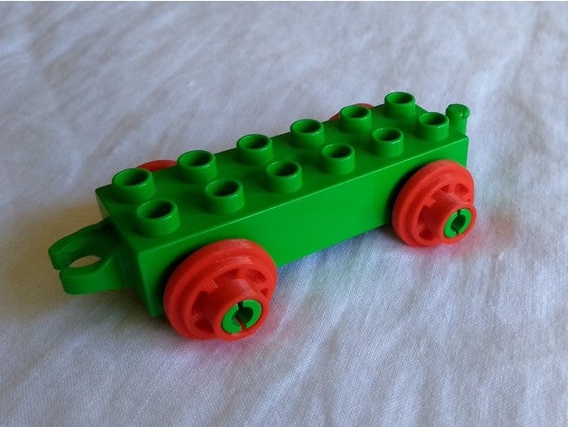 duplo train de roue remix la construction jouets 3D print model - Mito3D