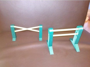 horse hurdles buildings structures 3d print model - Mito3D