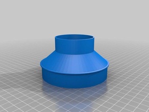 my customized vacuum hose adapter 100--&gt 58 new parts 3d print model - Mito3D