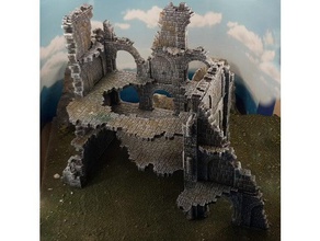 ulvheim b2 modular fantasía ruinas de juguete juego accesorios 28mm edificio castillo el señor los anillos medieval nsfw osgiliath templo terreno wargame wargames warhammer 40k fantasy warmachine 3d print model - Mito3D
