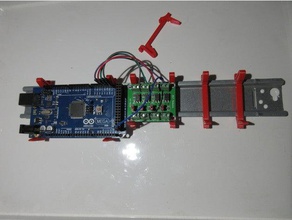 modulo 817 guida din clip elettronica 3d print model - Mito3D