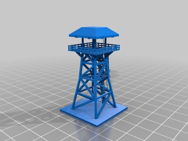 observation tower buildings & structures prop statue war wargaming 3D print model - Mito3D