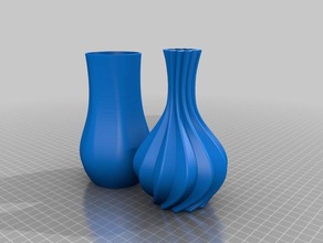 les vases de fleurs décor décoration 3d print model - Mito3D
