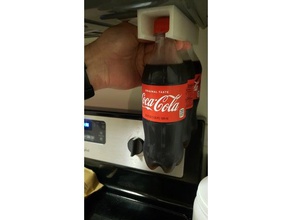 bottled drink organizer kitchen dining 2 liter 20 oz rail refrigerator soda water 3d print model - Mito3D