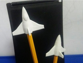 airplane pencil top gadgets 3d print model - Mito3D