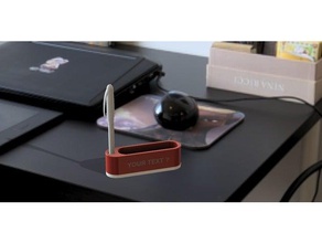 sostenedor de la pluma oficina tarjeta visita negocios titular diseño soporte lápiz 3d print model - Mito3D
