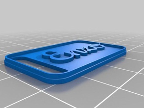 llavero de velcro enzo llaveros personalizado 3d print model - Mito3D
