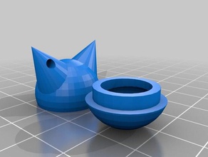 apribile cat keychain 3d stampa 3d print model - Mito3D
