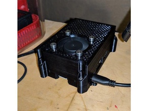 raspberry pi case 40mm fan electronics aircooled autodesk fusion 360 fusion360 3 rpi 3d print model - Mito3D