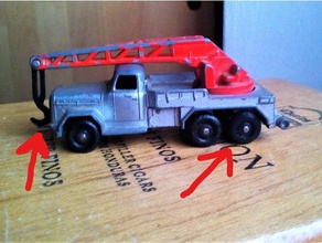 lesney de la grue camion crochet roue jouets & jeux moulé sous pression magirus deutz boîte d'allumettes voiture jouet 3d print model - Mito3D