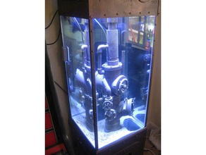 pesci d'acquario serbatoio tubazione tubi ornamento parti steampunk gli animali domestici acquario marino reef rusty naufragio vittoriano 3d print model - Mito3D
