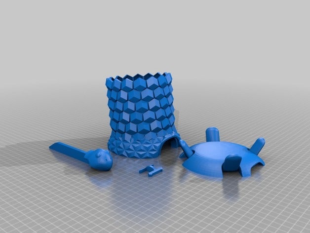 turtle planter art 3D print model - Mito3D