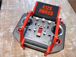 frsky horus stand x12s de montaje la correa para el cuello rc vehículos transmisor pie 3d print model - Mito3D