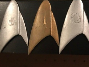 star trek discovery badges command science engineering medical props cosplay 3d print model - Mito3D