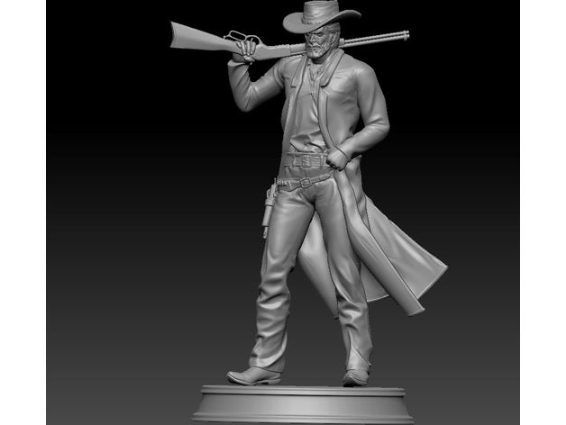 clint eastwood outros 3D print model - Mito3D