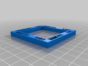 base magnética 2x2+esquina de la pared juguete juego accesorios personalizado 3d print model - Mito3D