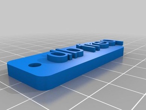 meine individuelle anti-spam-Schlüsselanhänger Zeichen logos 3d print model - Mito3D