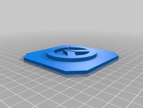 overwatch-Platte Zeichen logos 3d-logo 3d print model - Mito3D
