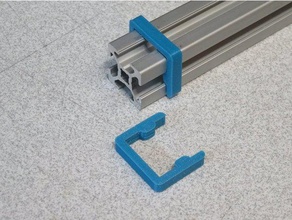 cable clamp alu profile 20x20mm 6mm slot 3d printer parts 2020 aluminum aluminium extrusion 3d print model - Mito3D