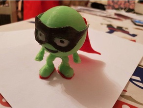böse pea inspiriert Superhelden 3d drucken 3d print model - Mito3D