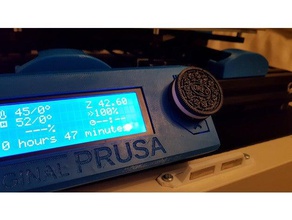 oreo pantalla de mando del eje largo 3d la impresora partes haribo lcd mk25 mk2s mk3 prusa i3 zaribo 3d print model - Mito3D