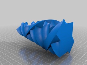 encore un autre vase en spirale mode d'impression décor twisted 3d print model - Mito3D