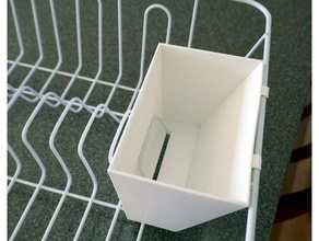 dishrack basket holder kitchen dining drainboard f3d fusion 360 3d print model - Mito3D