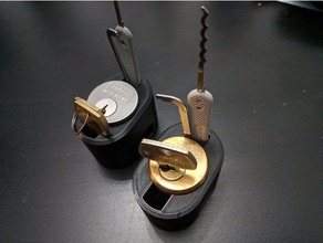 Einsteckschloss Zylinder Halter locksport im freien lock picking Schloss sport Zapfen-Halter 3d print model - Mito3D